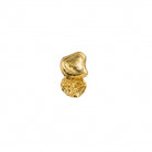 Balance Studs, 22K gold plated textured organic design earrings.