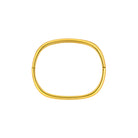 Gold bracelet on a white background