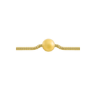 18K gold-plated mesh chain necklace featuring a bold spherical pendant for a modern statement look.