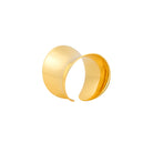 18K gold plated ring on a white background